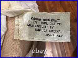 Vintage Cabbage Patch Kids Wheat Loop Hair Blue Eyes Tsukuda Made in Japan Tag