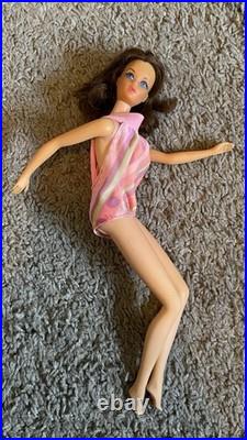 Vintage Center Eyes Brunette Marlo Flip Barbie Doll TNT Mattel OSS Japan