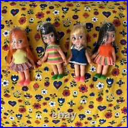 Vintage Chiko Chika Chan Japan doll Set