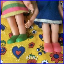 Vintage Chiko Chika Chan Japan doll Set