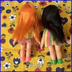 Vintage Chiko Chika Chan Japan doll Set
