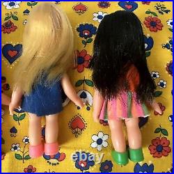 Vintage Chiko Chika Chan Japan doll Set