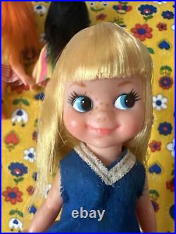 Vintage Chiko Chika Chan Japan doll Set