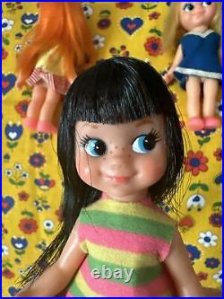 Vintage Chiko Chika Chan Japan doll Set