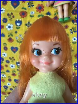 Vintage Chiko Chika Chan Japan doll Set