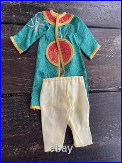 Vintage Chinese Cloth Dolls Family/Extra Wardrobe Asian Folk Dolls /Woven Case