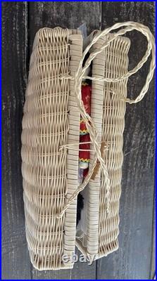 Vintage Chinese Cloth Dolls Family/Extra Wardrobe Asian Folk Dolls /Woven Case