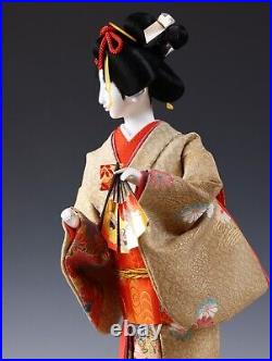 Vintage Classic Style Japanese Traditional Fan Geisha Doll -Oyama Doll-