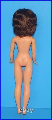 Vintage DARK BRUNETTE Ideal Tammy Doll High Color With Original Stand
