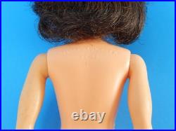 Vintage DARK BRUNETTE Ideal Tammy Doll High Color With Original Stand