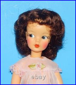 Vintage DARK BRUNETTE Ideal Tammy Doll High Color With Original Stand