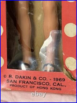 Vintage Dakin Dream Dolls 1969 STEPHANIE Big Eyes In Box HTF Rare