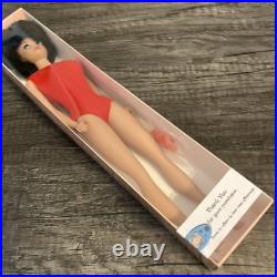 Vintage Dark Brunette Bubblecut Barbie Doll 850 Original Swimsuit & Shoes JAPAN