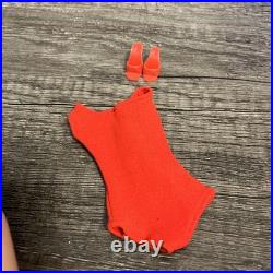 Vintage Dark Brunette Bubblecut Barbie Doll 850 Original Swimsuit & Shoes JAPAN