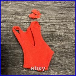 Vintage Dark Brunette Bubblecut Barbie Doll 850 Original Swimsuit & Shoes JAPAN