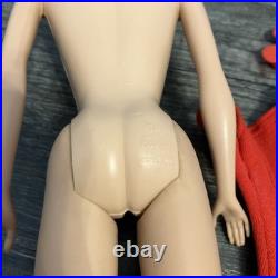 Vintage Dark Brunette Bubblecut Barbie Doll 850 Original Swimsuit & Shoes JAPAN
