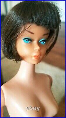 Vintage Dark Brunette High Color American Girl Barbie Doll Japan body