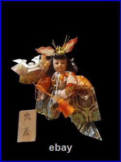 Vintage Doll Child Boy Kabuto Child Taisho Made in Japan