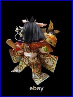 Vintage Doll Child Boy Kabuto Child Taisho Made in Japan