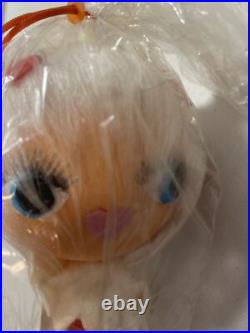 Vintage Doll Japan Big Eyes Herman Pecker Co. New York Heart Valentines New