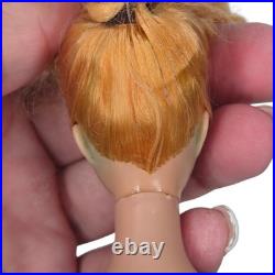 Vintage Early 60s Barbie Ponytail #5 Doll Mattel Japan Zebra Swimsuit Blonde