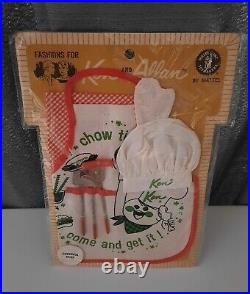 Vintage Fashions for Ken and Allan Cheerful Chef 1963 In Original Package