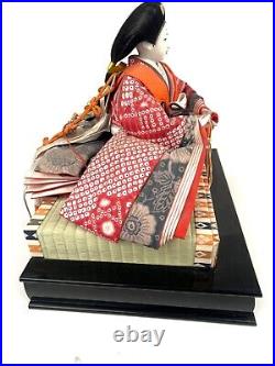 Vintage Geisha Doll in Silk Kimono with Traditional Japanese BEAUTIFUL