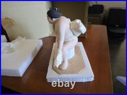 Vintage Hakata Doll Sumo Wrestler Yokozuna Wakanohana Porcelain Figurine With Box