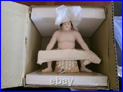 Vintage Hakata Doll Sumo Wrestler Yokozuna Wakanohana Porcelain Figurine With Box