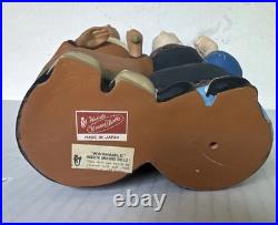 Vintage Hakata Ura Saki Dolls Bisque Old Couple Figurine 9.5x7x45