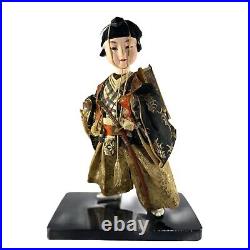 Vintage Handmade Tanabe Doll Co. Warrior Doll on Base from Tokyo Japan 11
