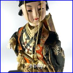 Vintage Handmade Tanabe Doll Co. Warrior Doll on Base from Tokyo Japan 11