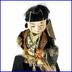 Vintage Handmade Tanabe Doll Co. Warrior Doll on Base from Tokyo Japan 11