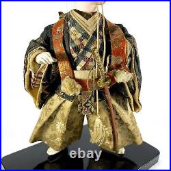Vintage Handmade Tanabe Doll Co. Warrior Doll on Base from Tokyo Japan 11