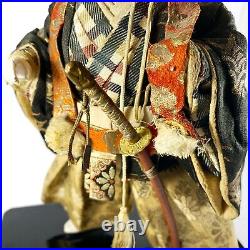 Vintage Handmade Tanabe Doll Co. Warrior Doll on Base from Tokyo Japan 11