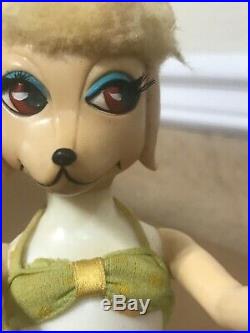 Vintage Hasbro Peteena Poodle Doll 1966 Japan