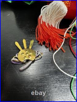 Vintage Hina Japanese Doll Figurines Japan Empress Sitting Sword Fan