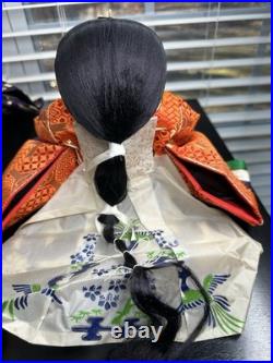 Vintage Hina Japanese Doll Figurines Japan Empress Sitting Sword Fan