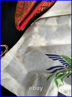 Vintage Hina Japanese Doll Figurines Japan Empress Sitting Sword Fan