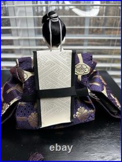 Vintage Hina Japanese Doll Figurines Japan Empress Sitting Sword Fan