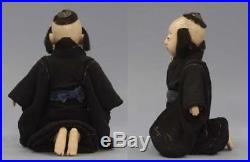 Vintage Ichimatsu Doll EdoMeiji 33cm Boy Japan Ningyo Kimono Gofun Very Good