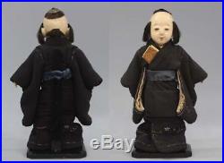 Vintage Ichimatsu Doll EdoMeiji 33cm Boy Japan Ningyo Kimono Gofun Very Good