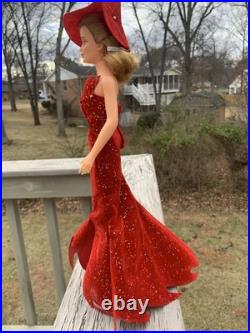 Vintage Ideal Bewitched Samantha Doll Original M12 E 2 Gown Hat Shoes, Broom