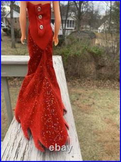 Vintage Ideal Bewitched Samantha Doll Original M12 E 2 Gown Hat Shoes, Broom