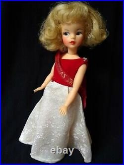 Vintage Ideal Curly Light Blonde Tammy & Excellent Beauty Queen Dress Sash Shoes