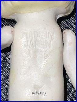 Vintage Japan Bisque Quintuplet Dolls Set 5 I Magnin Box & Pouch