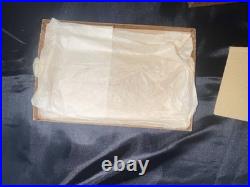 Vintage Japan Bisque Quintuplet Dolls Set 5 I Magnin Box & Pouch