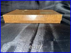 Vintage Japan Bisque Quintuplet Dolls Set 5 I Magnin Box & Pouch