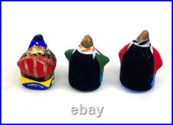 Vintage Japan Folk Toy Clay Doll Karatsu Kunchi FestivalHikiyama set of14 EL0262
