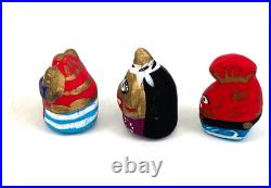 Vintage Japan Folk Toy Clay Doll Karatsu Kunchi FestivalHikiyama set of14 EL0262
